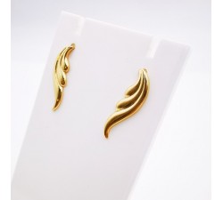 Boucles d'Oreilles Ailes Or Jaune 750 - 18 carats