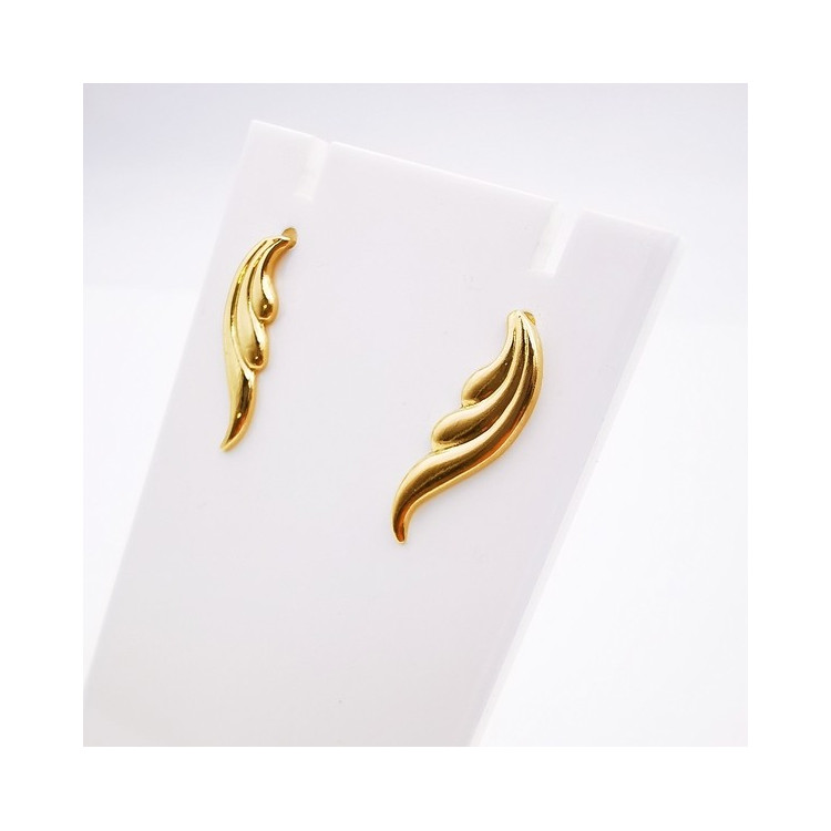 Boucles d'Oreilles Ailes Or Jaune 750 - 18 carats