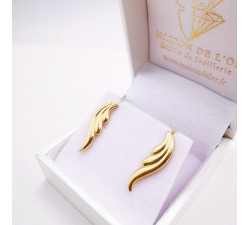 Boucles d'Oreilles Ailes Or Jaune 750 - 18 carats