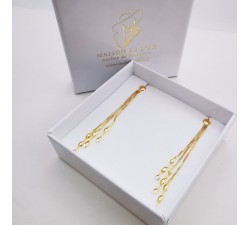 Boucles d'Oreilles Pendantes Or Jaune 750 - 18 carats