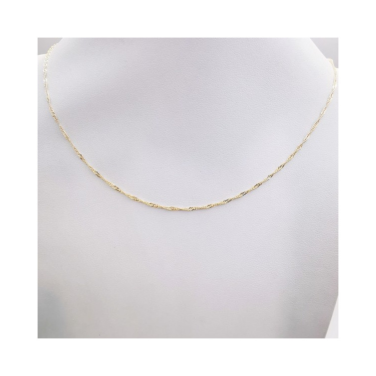 Collier Maille Singapour 40 cm Or Jaune 750 - 18 carats