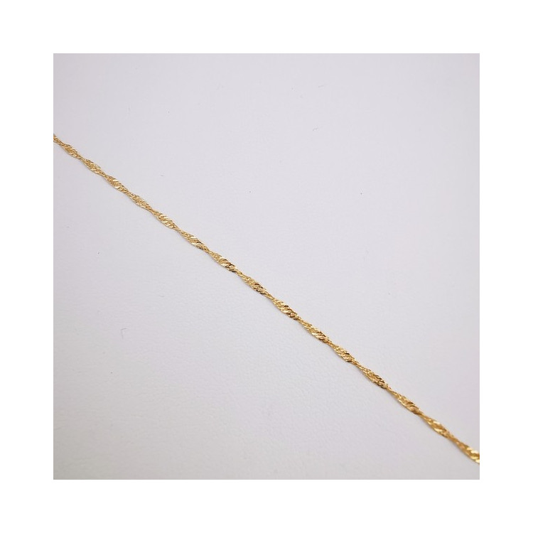 Collier Maille Singapour 40 cm Or Jaune 750 - 18 carats