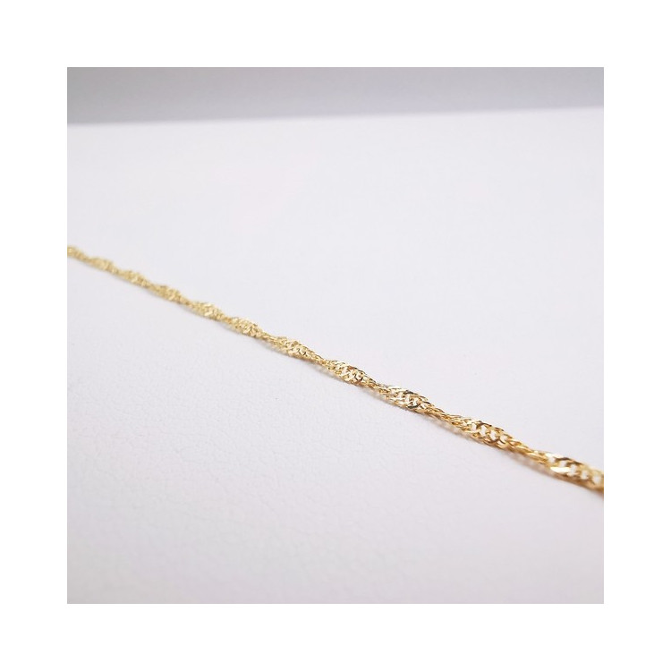 Collier Maille Singapour 40 cm Or Jaune 750 - 18 carats