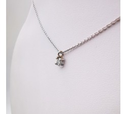 Collier Diamant 0.18 ct Or Blanc 750 - 18 carats