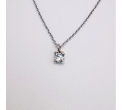 Collier Diamant 0.18 ct Or Blanc 750 - 18 carats