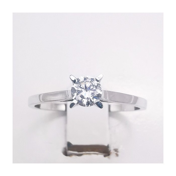 Bague "Liberté Sauvage" Diamant de Synthèse 0.24 ct Or Blanc 750 - 18 carats Bague "Liberté Sauvage" Diamant de Synthèse 0.24 ct Or Blanc 750 - 18 carats