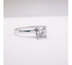 Bague "Liberté Sauvage" Diamant de Synthèse 0.50 ct Or Blanc 750 - 18 carats