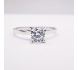 Bague "Liberté Sauvage" Diamant de Synthèse 0.50 ct Or Blanc 750 - 18 carats