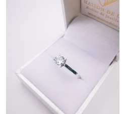 Bague "Liberté Sauvage" Diamant de Synthèse 0.50 ct Or Blanc 750 - 18 carats