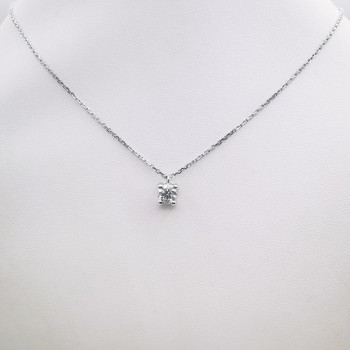 Collier "Liberté Sauvage" Diamant de Synthèse 0.50 ct Or Blanc 750 - 18 carats
