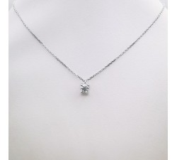 Collier "Liberté Sauvage" Diamant de Synthèse 0.50 ct Or Blanc 750 - 18 carats