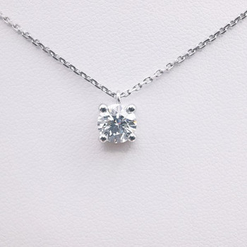 Collier "Liberté Sauvage" Diamant de Synthèse 0.83 ct Or Blanc 750 - 18 carats