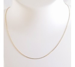 Chaîne 50 cm Or Jaune 750 - 18 carats Maille Forçat 1.20 grammes