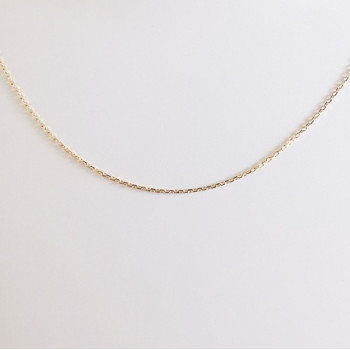 Chaîne 50 cm Or Jaune 750 - 18 carats Maille Forçat 1.40 grammes