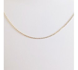 Chaîne 50 cm Or Jaune 750 - 18 carats Maille Forçat 1.20 grammes