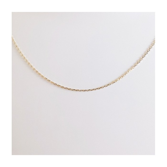 Chaîne 50 cm Or Jaune 750 - 18 carats Maille Forçat 1.40 grammes
