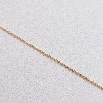 Chaîne 50 cm Or Jaune 750 - 18 carats Maille Forçat 1.40 grammes