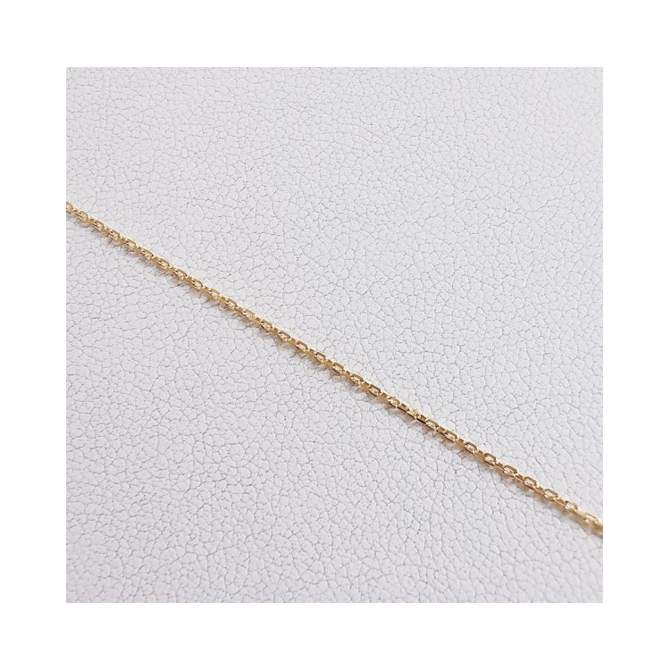 Chaîne 50 cm Or Jaune 750 - 18 carats Maille Forçat 1.40 grammes