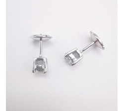 Boucles d'Oreilles "Liberté Sauvage" Diamant de Synthèse 2 x 0.25 ct Or Blanc 750 - 18 carats