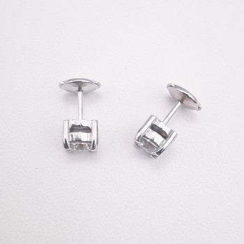 Boucles d'Oreilles "Liberté Sauvage" Diamant de Synthèse 2 x 0.50 ct Or Blanc 750 - 18 carats