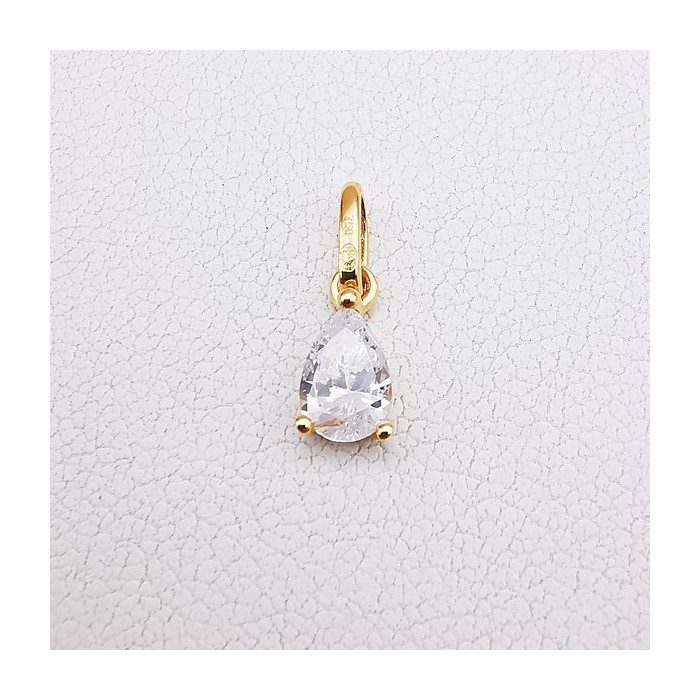 Pendentif Oxyde de Zirconium Or Jaune 750 - 18 carats Pendentif Oxyde de Zirconium Or Jaune 750 - 18 carats