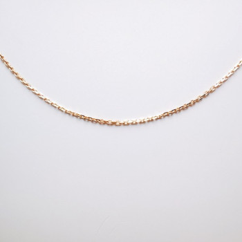 Chaine 45 cm  Or Rose 750 - 18 carats Maille Forçat 1.75 grammes