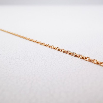 Chaine 45 cm  Or Rose 750 - 18 carats Maille Forçat 1.75 grammes