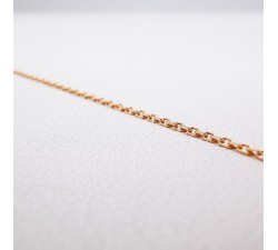 Chaine 45 cm  Or Rose 750 - 18 carats Maille Forçat 1.75 grammes