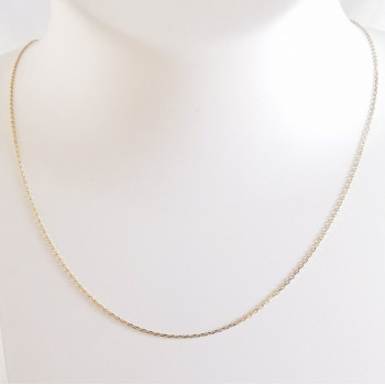 Chaîne 45 cm Or Jaune 750 - 18 carats Maille Forçat 1.20 grammes