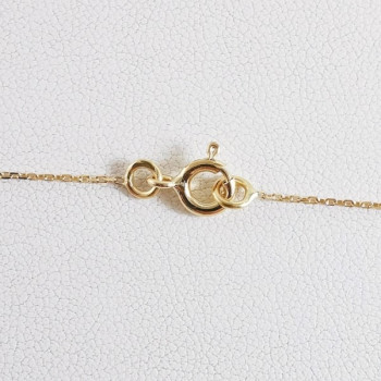 Chaîne 45 cm Or Jaune 750 - 18 carats Maille Forçat 1.20 grammes
