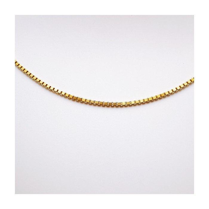 Chaîne 40 cm Or Jaune 750 - 18 carats Maille Vénitienne 3.15 grammes