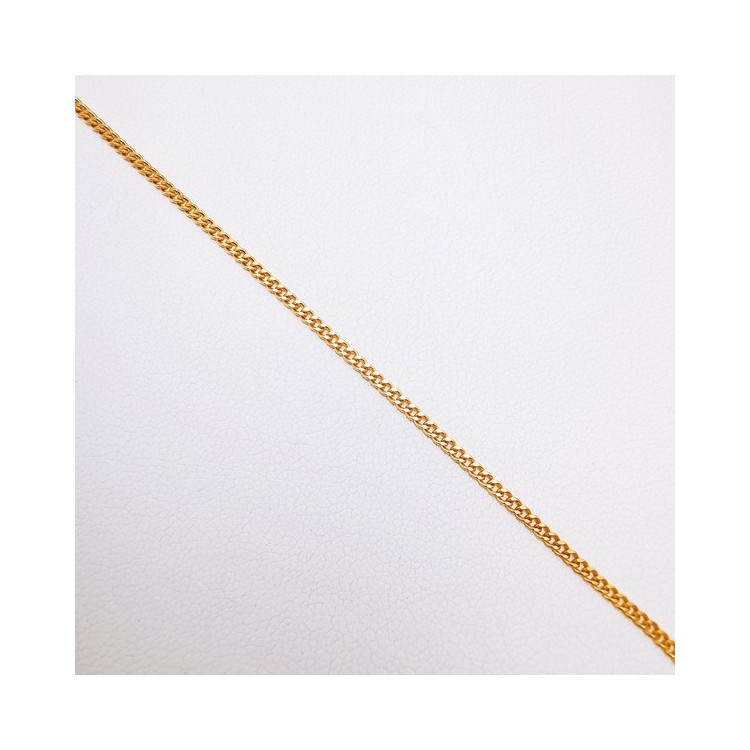 Chaîne 40 cm Or Jaune 750 - 18 carats Maille Gourmette 3.10 grammes