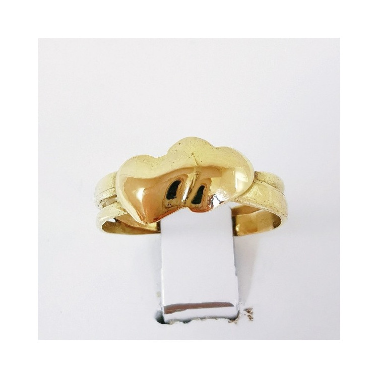 Bague Cœurs Or Jaune 750 - 18 carats