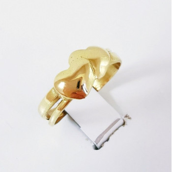 Bague Cœurs Or Jaune 750 - 18 carats