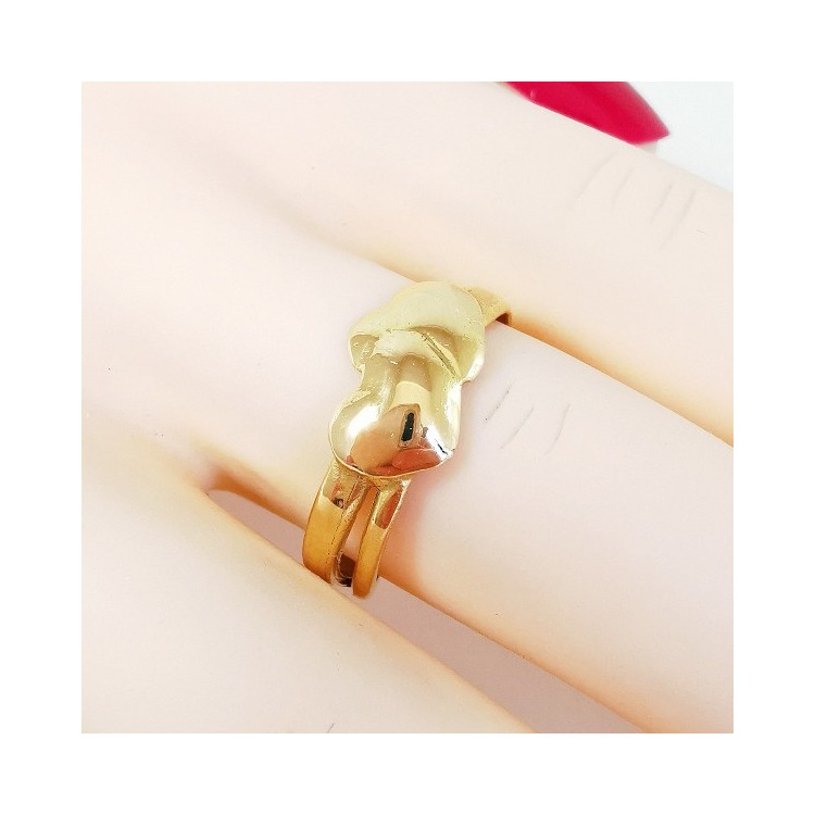 Bague Cœurs Or Jaune 750 - 18 carats