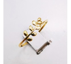 Bague Feuille Or Jaune 750 - 18 carats