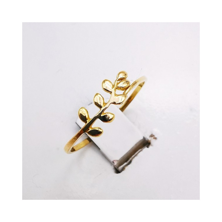 Bague Feuille Or Jaune 750 - 18 carats