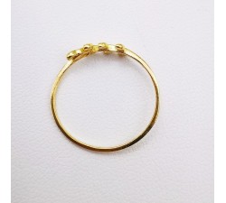 Bague Feuille Or Jaune 750 - 18 carats