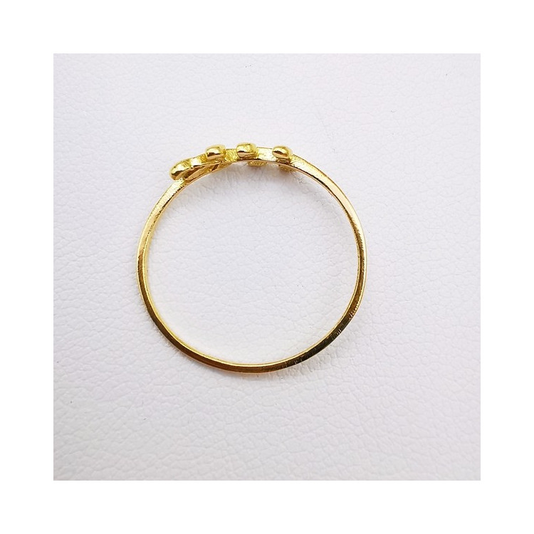 Bague Feuille Or Jaune 750 - 18 carats