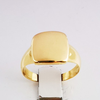 Bague Carré Or Jaune 750 - 18 carats