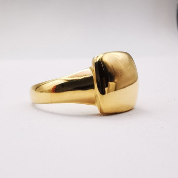 Bague Carré Or Jaune 750 - 18 carats
