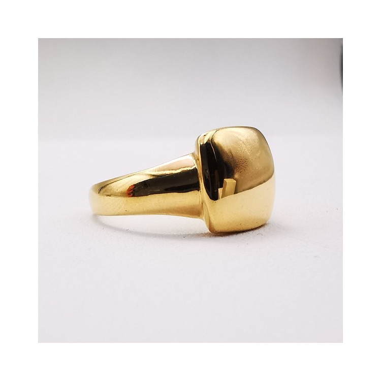 Bague Carré Or Jaune 750 - 18 carats