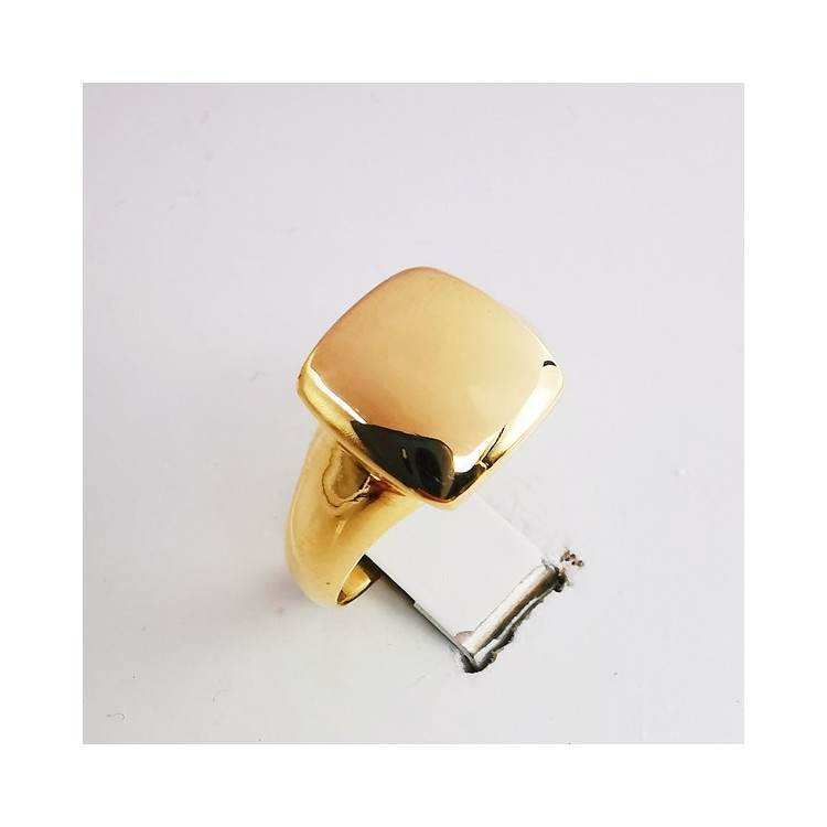 Bague Carré Or Jaune 750 - 18 carats
