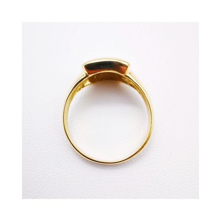 Bague Carré Or Jaune 750 - 18 carats