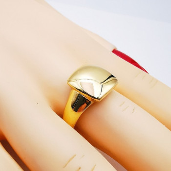 Bague Carré Or Jaune 750 - 18 carats