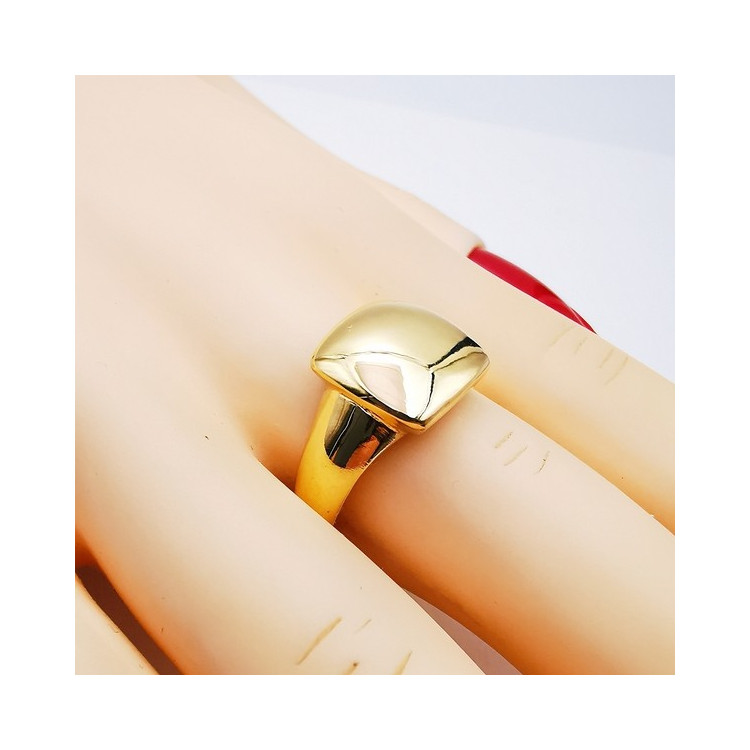 Bague Carré Or Jaune 750 - 18 carats