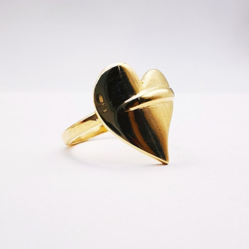 Bague Cœur Or Jaune 750 - 18 carats