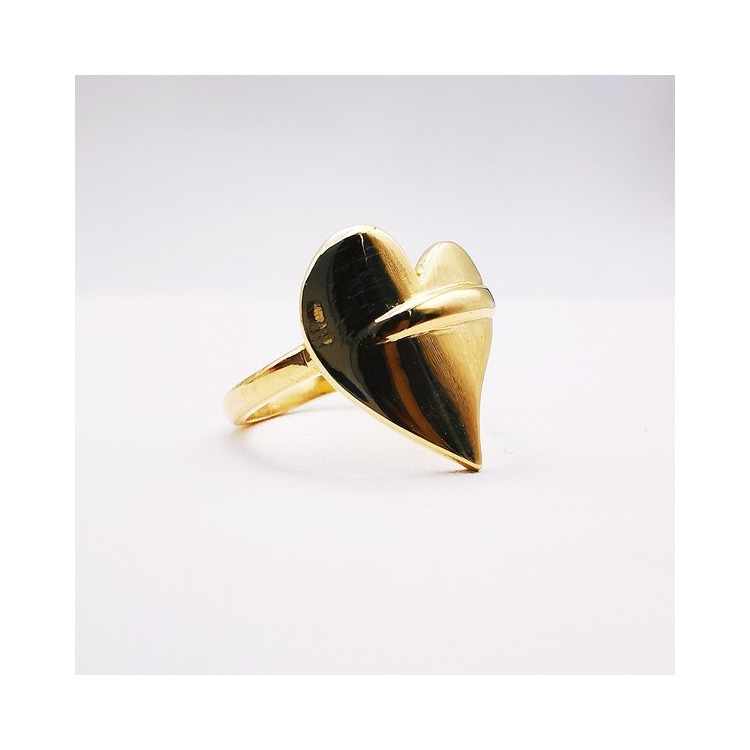 Bague Cœur Or Jaune 750 - 18 carats