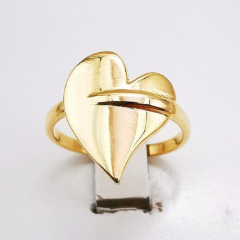 Bague Cœur Or Jaune 750 - 18 carats