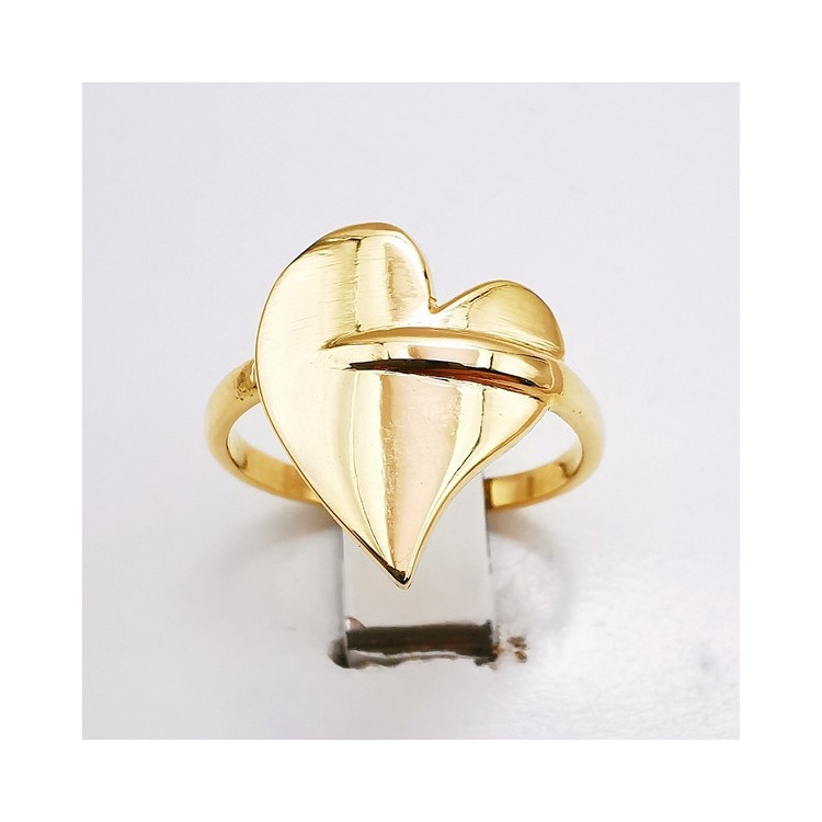Bague Cœur Or Jaune 750 - 18 carats